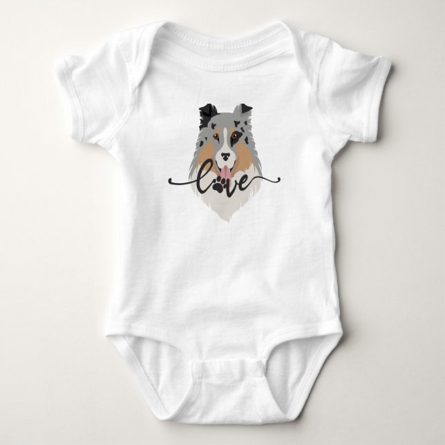 Body Para Bebê Camisa-Cachorro Fita-Cachorro (Frente)