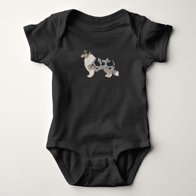 Body Para Bebê Camisa-Cachorro Fita-Cachorro (Frente)