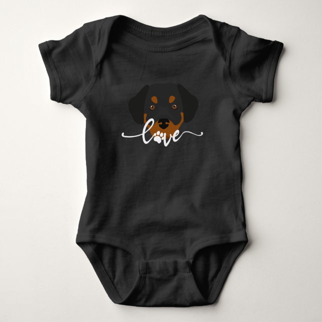 Body Para Bebê Camisa-Cachorro Fita-Cachorro (Frente)