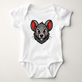 Body Para Bebê Camisa-T de Bebê, Rosto de Cartoon Bonito