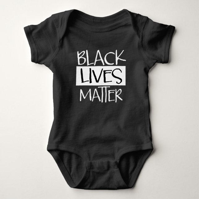 Body Para Bebê Camisa-T é importante para vidas negras (Frente)