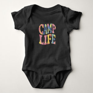 Body Para Bebê Camp Life Tie-Die Retro