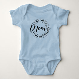 Body Para Bebê Campeão Azul Favorito da Mamãe