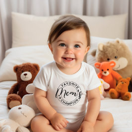 Body Para Bebê Campeão Favorito da Mamãe