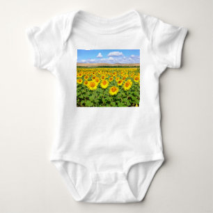 Body Para Bebê Campo de girassol