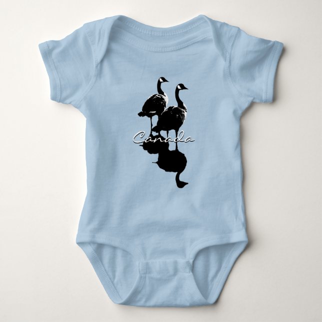 Body Para Bebê Canada Goose Baby One-pedacinho Canada Creeper Per (Frente)