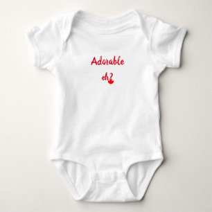 Body Para Bebê Canadense Maple Leaf Adorable Eh