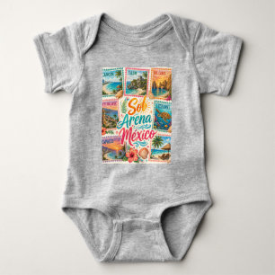 Body Para Bebê Cancun Sol Areia México Praias Tropicais Lindas