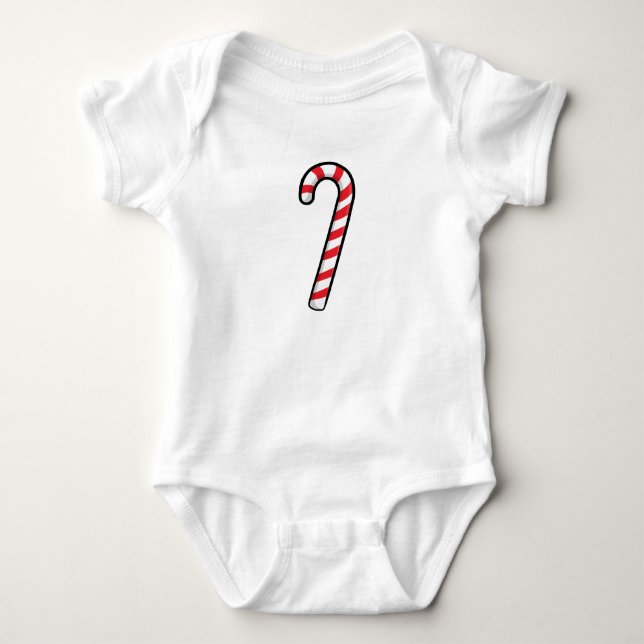Body Para Bebê Candy Cane (Frente)