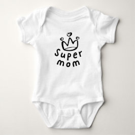 Body Para Bebê Cantinho de Crianças e Bebês - Super mãe - Recém-n