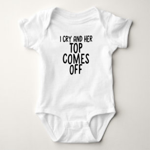 Body Para Bebê Cantinho dos Bebês - EU CHORO E A BLUSA DELA DESAB