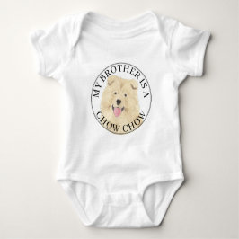 Body Para Bebê Cão Chow Chow Irmão Mais Velho