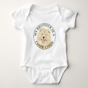 Body Para Bebê Cão Chow Chow Irmão Mais Velho