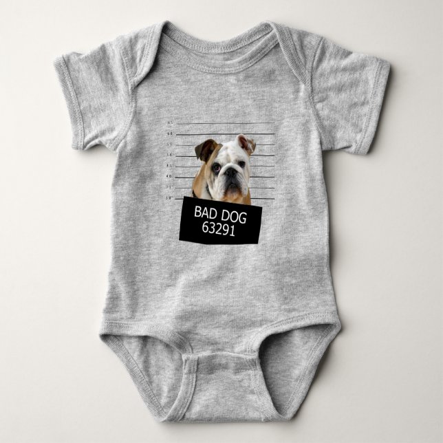 Body Para Bebê Cão de cama - Cão de ouro (Frente)