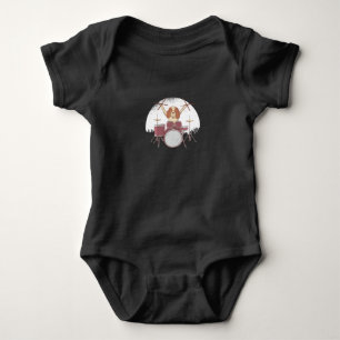Body Para Bebê Cão do baterista