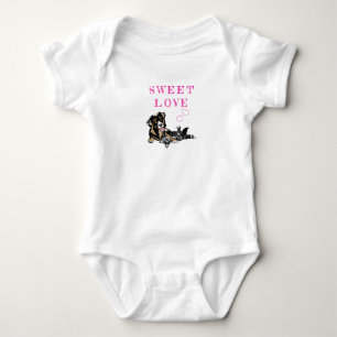 Body Para Bebê cão e gato para bebês para fazê-los amar animais