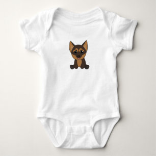 Body Para Bebê Cão german shepherd