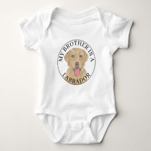 Body Para Bebê Cão Labrador Dudley