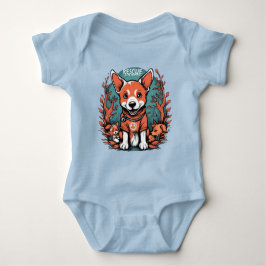 Body Para Bebê Cãozinho-de-camisa-de-cachorro-do-mato-bonito
