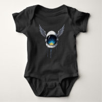 Capacete Astronauta com Asas - Arte Espacial Cósmi