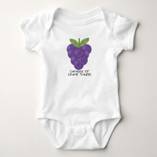 Body Para Bebê Capazes de uva - roupas bonitas e engraçadas