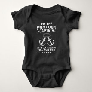 Body Para Bebê Capitão Humor Funny Boat Proprietário
