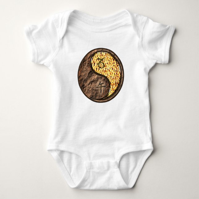 Body Para Bebê Capricórnio & Cavalo de Fogo (Frente)