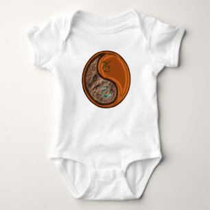 Body Para Bebê Capricórnio & Cobra de Madeira