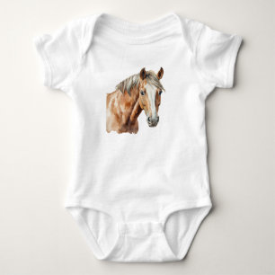 Body Para Bebê Cara de Cavalo Velho Doce