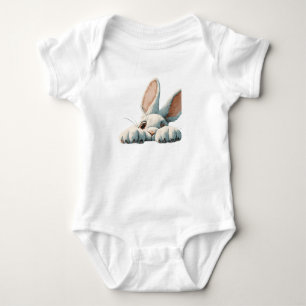 Body Para Bebê Cara de Coelho Fofo Design de Coelho Kawaii