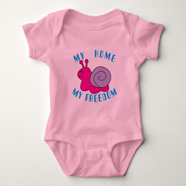 Body Para Bebê Caracol (Frente)