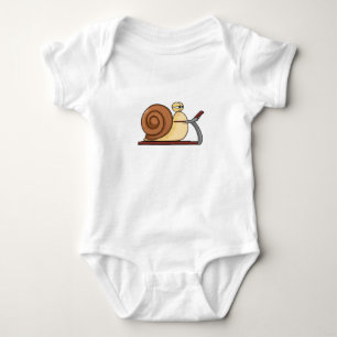 Body Para Bebê Caracol na Corrida na passadeira