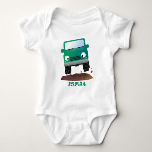 Body Para Bebê Caricatura de veículos todo-o-terreno 4X4
