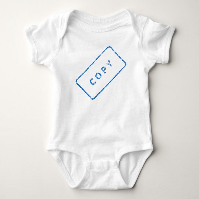 Body Para Bebê Carimbo "Copiar" Bebê Roupa (Frente)