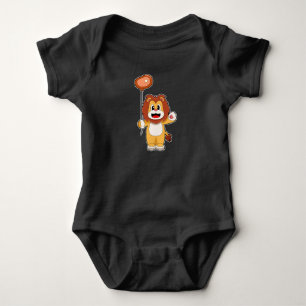 Body Para Bebê Carne de Balão de Leão