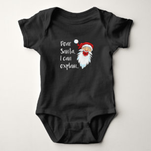 Body Para Bebê Caro Papai noel, eu posso explicar…