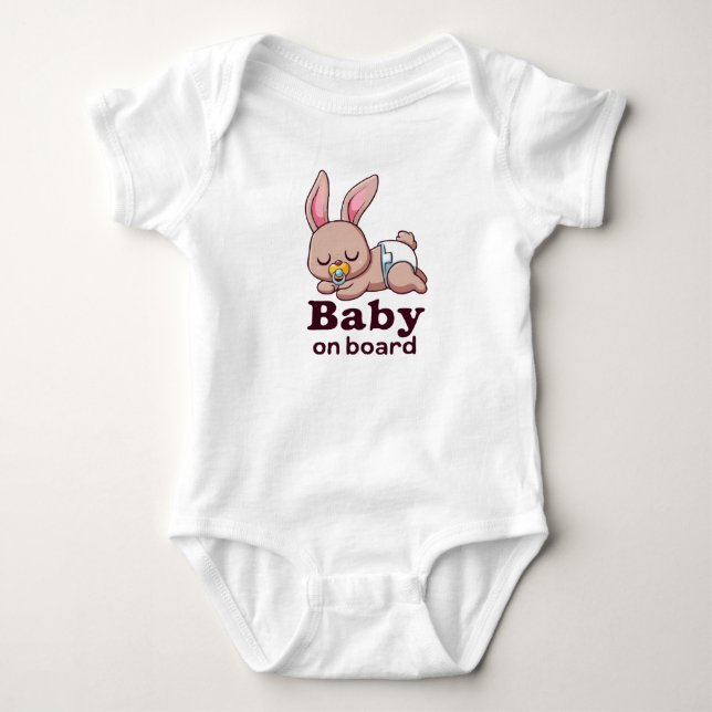 Body Para Bebê Carro-macaco-bebê "Baby on Conselho" (Frente)