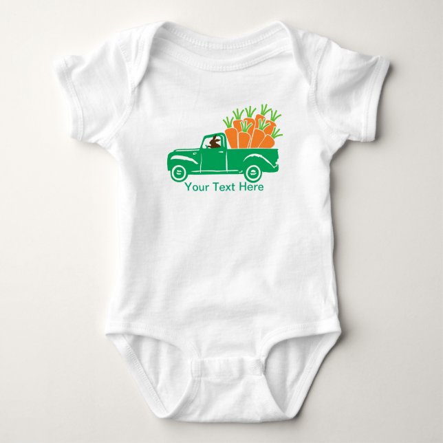 Body Para Bebê Carrot Truck (Frente)