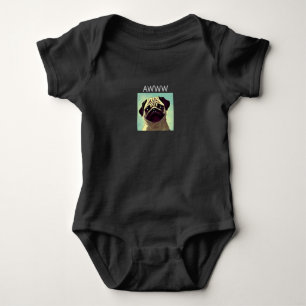 Body Para Bebê Cartografia De Cutest Pug Ever Cute Puppy