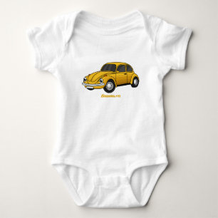 Body Para Bebê Cartoon de carro clássico
