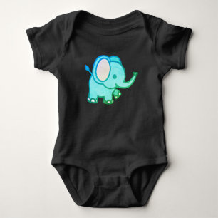 Body Para Bebê Cartoon de Elefante para Bebês Bonito-47767
