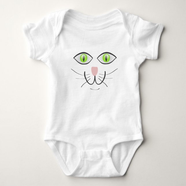 Body Para Bebê Cartoon Gato Engraçado-29034 (Frente)