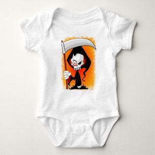 Body Para Bebê Cartoon Grim Reaper