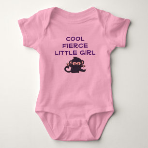 Body Para Bebê Cartoon legal FierGirl Engraçado Cartoon Ninja Mo