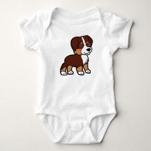 Body Para Bebê cartoon tri vermelho australiano