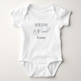 Body Para Bebê Cartucho personalizado de bebê "Bem-vindo ao Mundo
