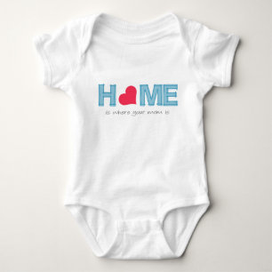 Body Para Bebê Casa é onde sua mãe está