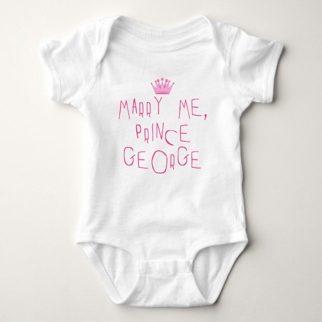Body Para Bebê Casado Me Prince George (Frente)