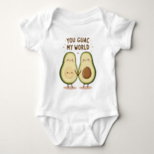 Body Para Bebê Casal Cute Avocado