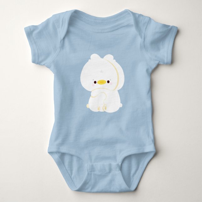 Body Para Bebê Casal Cute Duck (Frente)